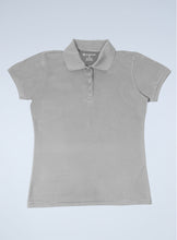 Load image into Gallery viewer, WoMens gray polyester polo