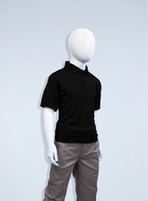Load image into Gallery viewer, Children's Black Polyester Polo
