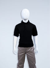 Load image into Gallery viewer, Children's Black Polyester Polo
