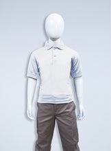 Load image into Gallery viewer, Children's white polyester polo
