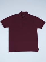 Load image into Gallery viewer, Men's maroon pique polo
