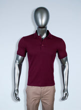 Load image into Gallery viewer, Men's maroon pique polo
