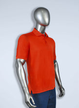 Load image into Gallery viewer, Men's orange polyester polo
