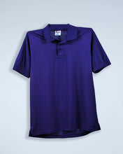 Load image into Gallery viewer, Mens purple polyester polo 
