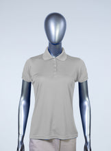Load image into Gallery viewer, WoMens gray polyester polo 
