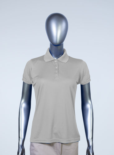 WoMens gray polyester polo 
