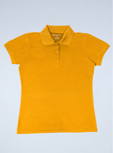 Load image into Gallery viewer, WoMens orange polyester polo 
