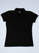 Load image into Gallery viewer, WoMens orange polyester polo 
