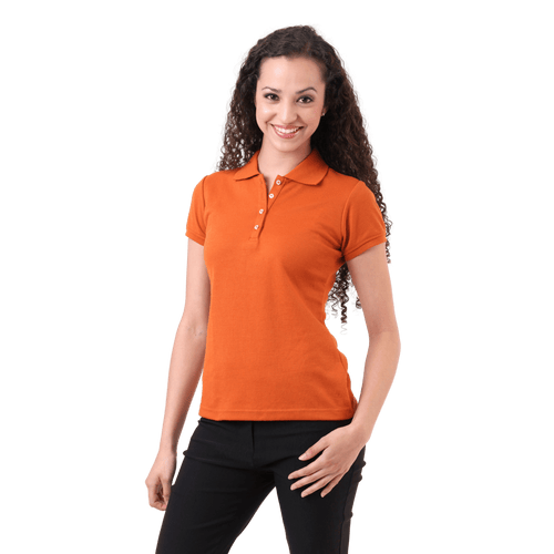 WoMens texas organge pique polo 