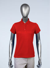 Load image into Gallery viewer, Women's Red Pique Polo 
