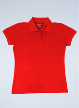 Load image into Gallery viewer, Women's Red Polyester Polo
