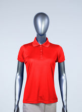 Load image into Gallery viewer, Women's Red Polyester Polo
