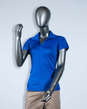 Load image into Gallery viewer, Women's Royal Blue Polyester Polo
